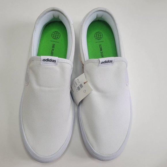 Adidas Vulcraid3r Slip-On White Skate Style Unisex Shoes Women's Sizes - Picture 2 of 9